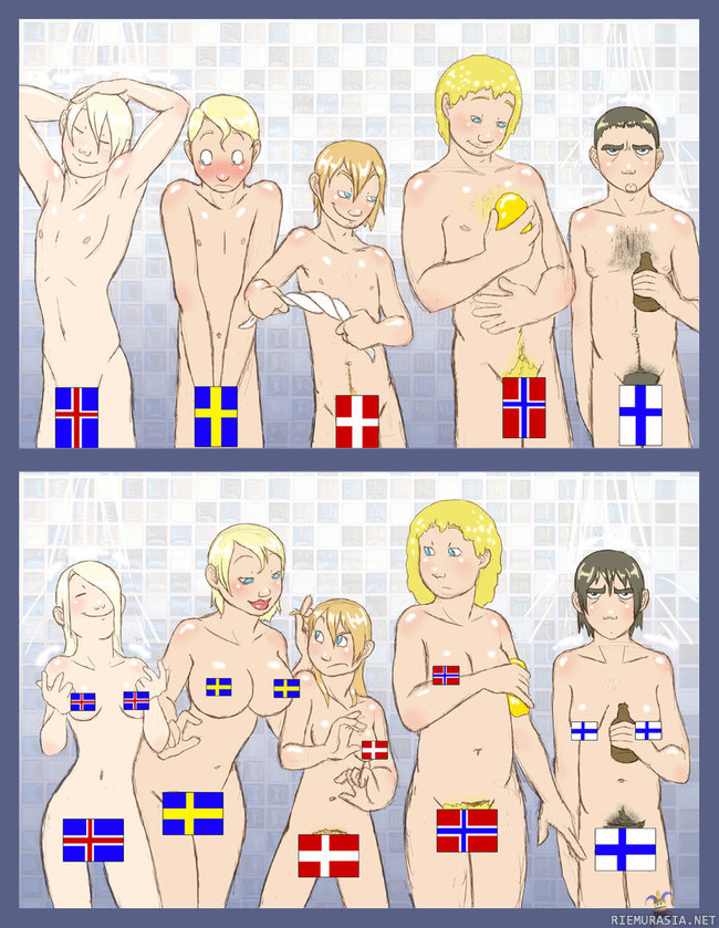 Suomalaiset - ja muut pohjoismaalaiset suihkussa