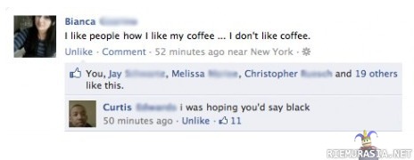 I like people how i like my coffee