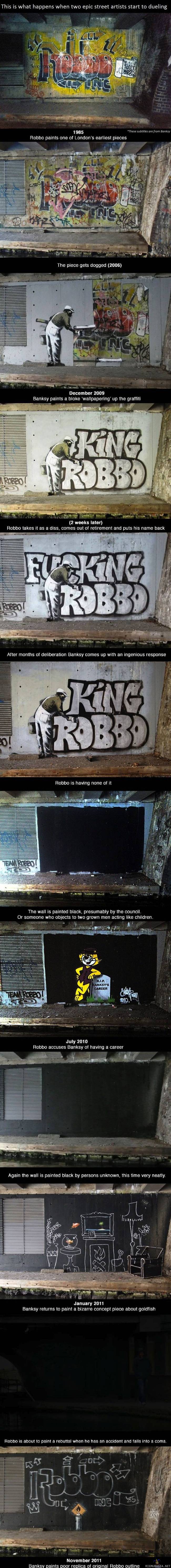Banksy vs. Robbo - Graffitiartistit
