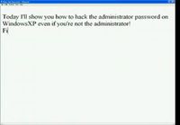 Hack administrator password