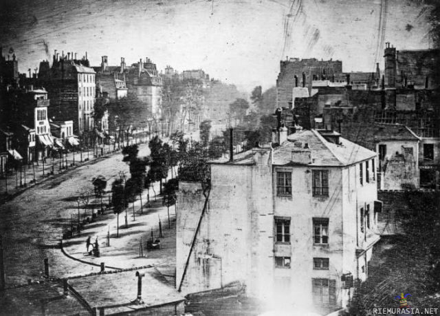1838 vuoden valokuva Pariisista