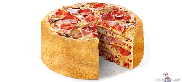 Pizzakakku - Vaikkapa syntymäpäivä kakuksi :)