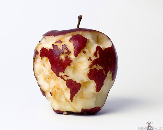 Taidetta - maapallo omena