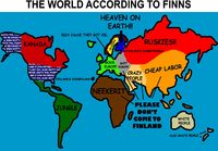 Maailmankartta suomalaisten silmin