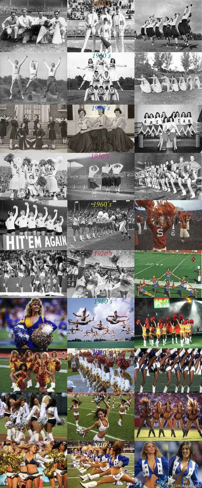 Cheerleaders 1920-2010