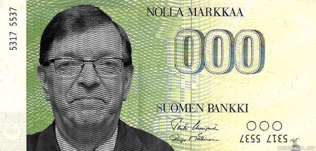 Nolla markkaa - Suomen markan comebackia odotellessa voimme miettiä ketkä historiaan vaikuttaneet henkilöt ansaitsevat kuvansa seteleihin, ja mille arvolle