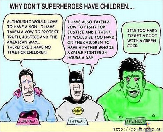 Superheroes - why they dont have children