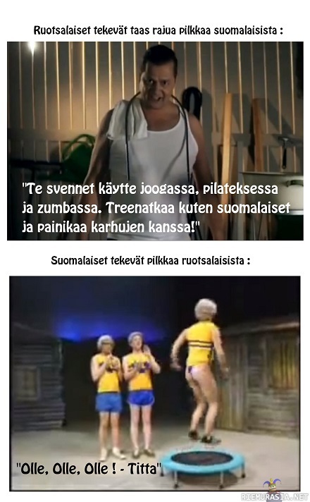 Pilkkaa suomalaisista ? - Meanwhile in Sweden....