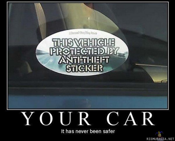turvatarra - autosi on turvassa