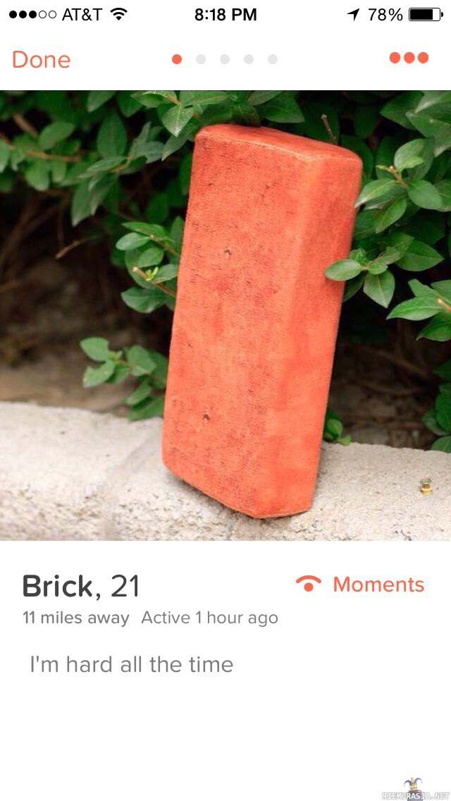 Brick - Tiili kovana Tinderissä