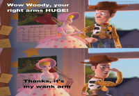 Woody taas vauhdissa