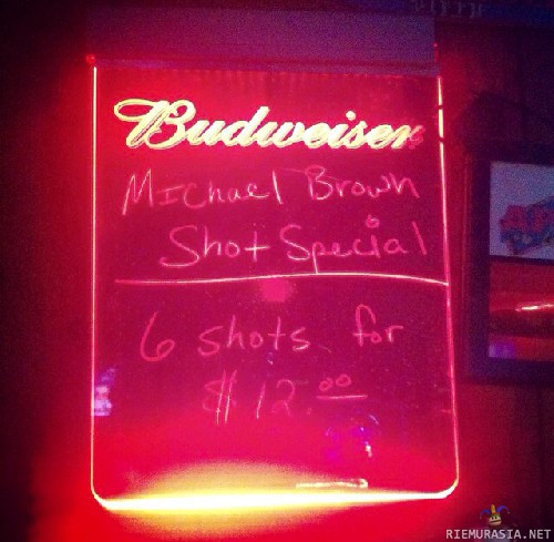 Michael Brown Shot Special - Niin mustaa huumoria