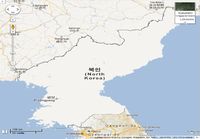 Pohjois-Korea kartalla