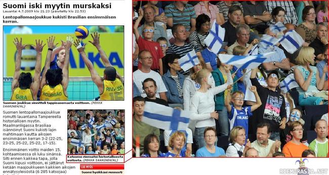 Suomen kansa riemuitsee