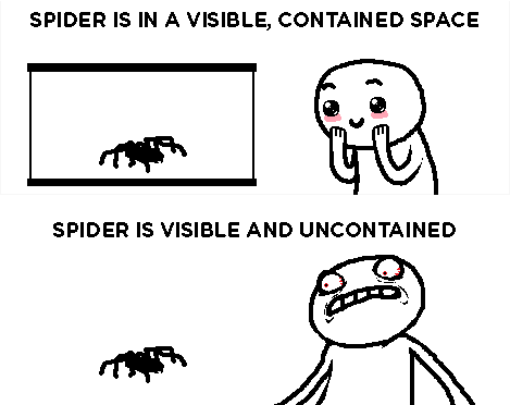 Hämähäkki - katoaa etsiessäsi tappovälinettä