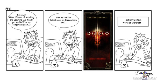 Diablo3 vs WoW - Näin siinä voipi käydä