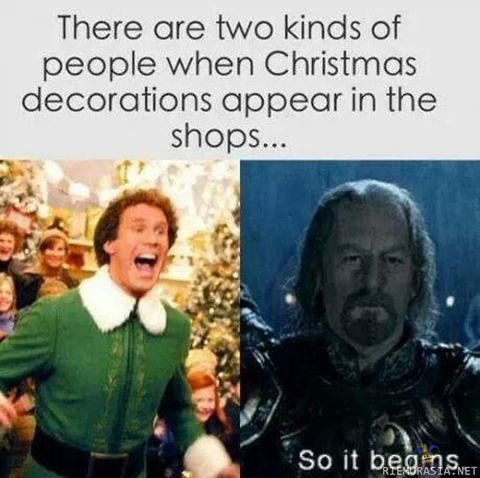 Joulunaika kaupoissa - Kahdenlaisten ihmisten reaktio