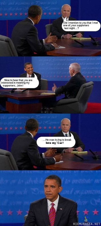 Obama vs McCain - Meet my supporter!