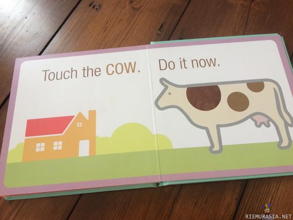 Lehmäkirja - Koskettele lehmää