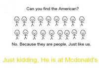 Can you find the american?