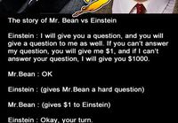 Einstein vs Mr. Bean