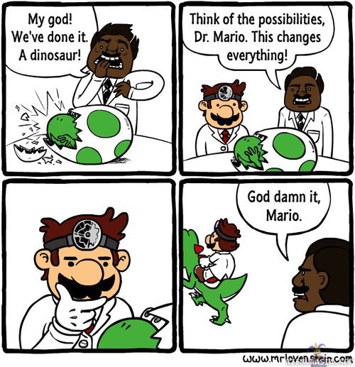 Tohtori Mario - Mario pöllii dinosauruksen