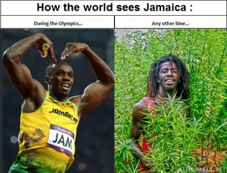 Jamaica during olympics/all other time