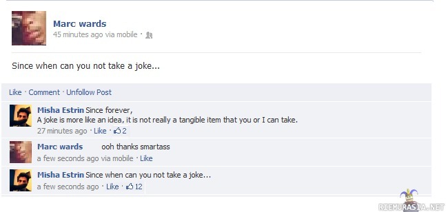 Take a joke - Facebook