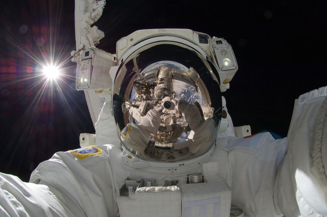 Selfie - Astronautin selfie