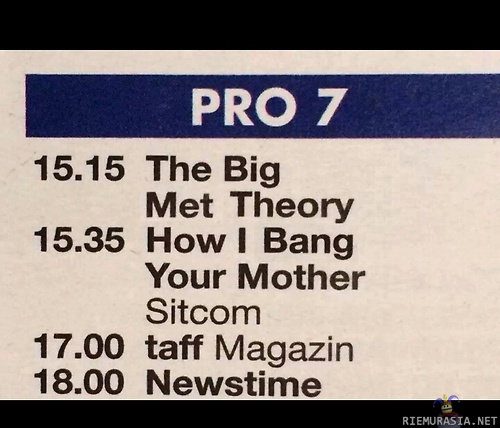 Big met theory - How i bang your mother