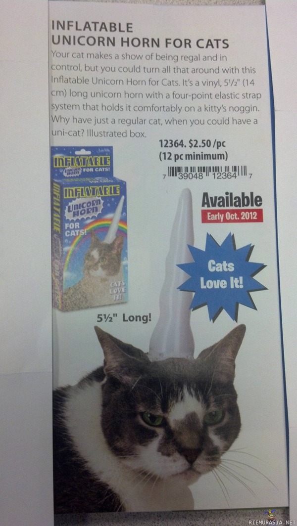 Unicorn horn for cats - Cats love it!