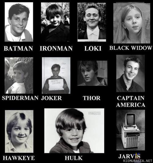 Superheroes as kids