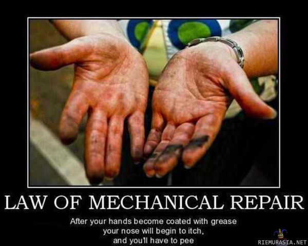 Law of mechanical repair