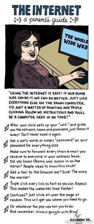 Parental guide to the internet