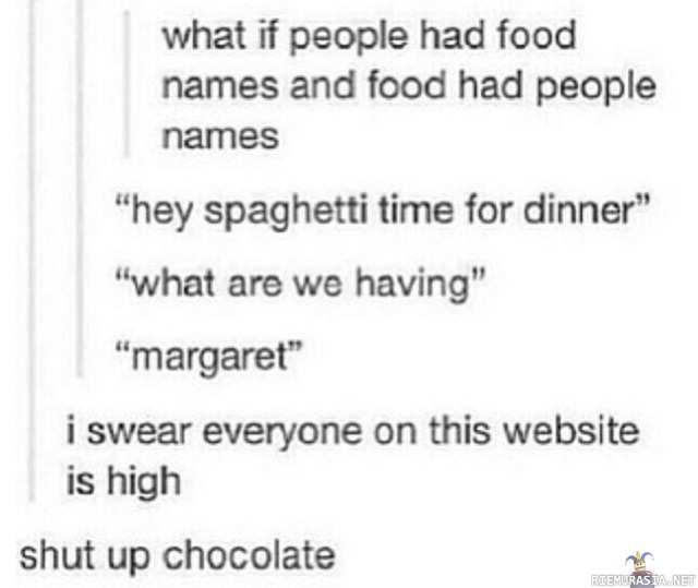 People with food names