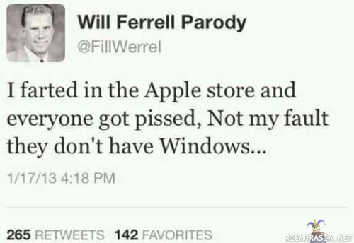 Farted at Apple store