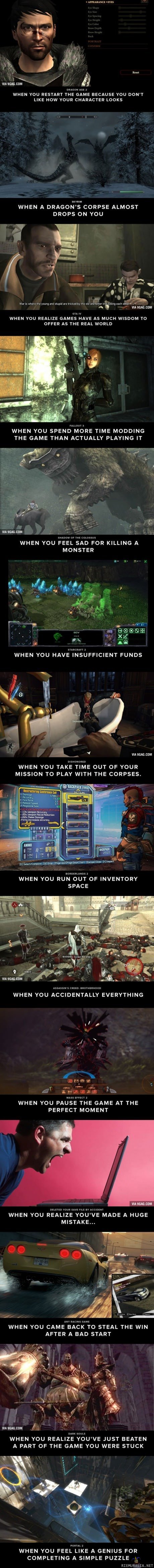 Moments in gaming