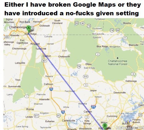 Google maps - ei kiinnosta.
