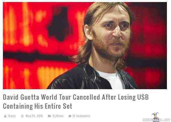 Guettan kiertue peruttu - muistitikku hävisi
