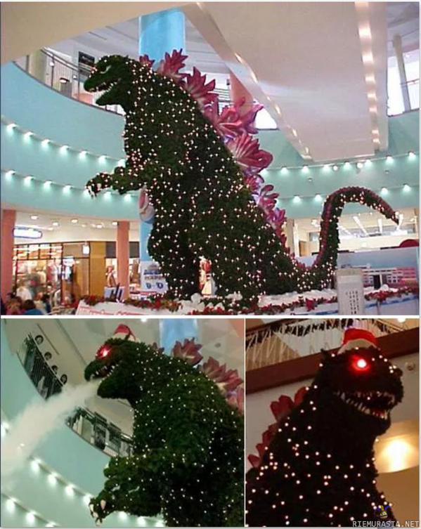 Godzilla joulukuusi