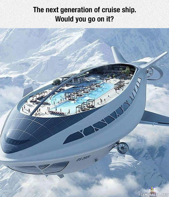 Tulevaisuuden risteilijät - Jos ilmalaivoilla olisi mahdollista risteillä joskus tulevaisuudessa niin uskaltaisitko mennä?