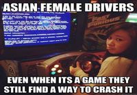 Asian female drivers