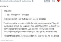 Sorry for being white