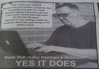 Norman the dickhead