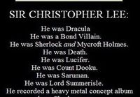 Sir Christopher Lee
