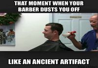 Kun parturi harjaa