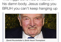 99-vuotiaan Rockefellerin kuudes sydämen vaihtoleikkaus