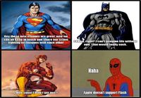 Superheroes and iPhone