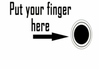 Put your finger here