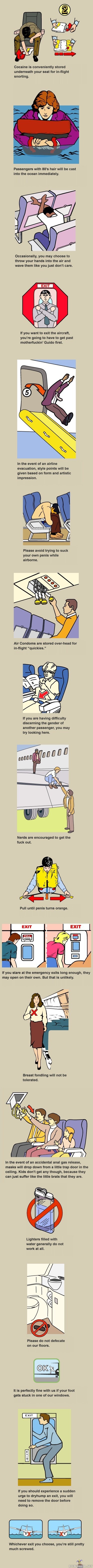 Lentokoneen turvaohjeet
